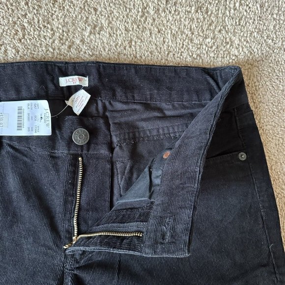 J Crew Pants Womens 30S (32x31) Bootcut Corduroy Black NWT Mid Rise - Picture 5 of 14